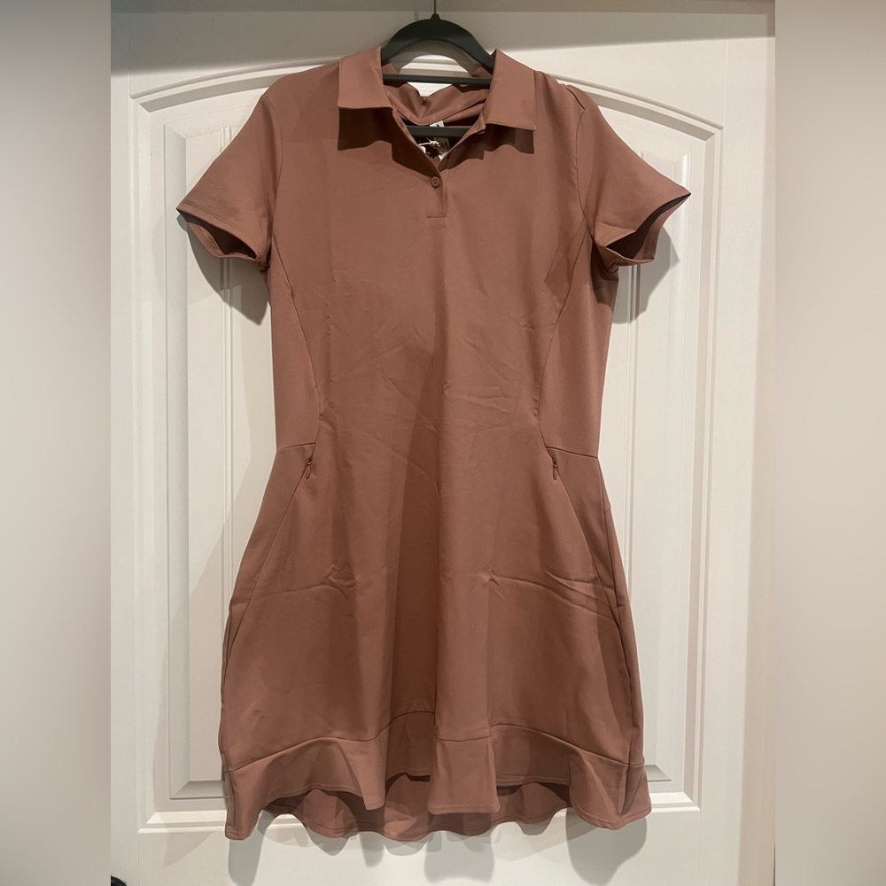 Adidas Dusty Rose Women's Tennis Dress with Shorts set